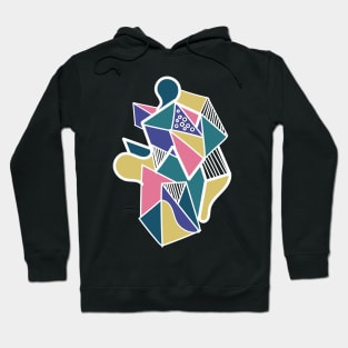 Geometric abstract pastel graphics Hoodie